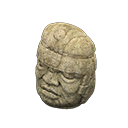 Rock-head statue