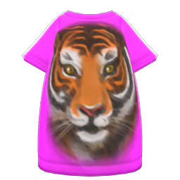 Tiger-Face Tee Dress