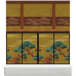 gold-screen wall