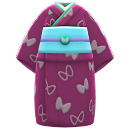 Butterfly Visiting Kimono