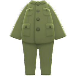 Suit with Stand-Up Collar
