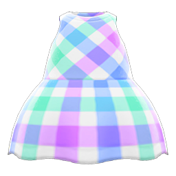 Plaid-Print Dress