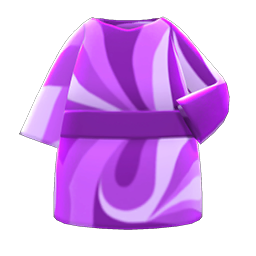 Marble-Print Dress