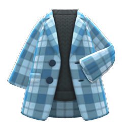 Checkered Chesterfield Coat