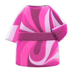 Marble-Print Dress