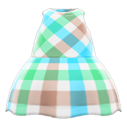 Plaid-Print Dress